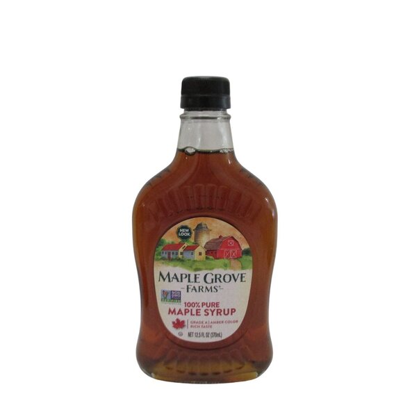 MAPLE GROVE FARMS 100% Pure Maple Syrup 12.5 fl oz Grade A Lot #2 - Picture 5 of 6